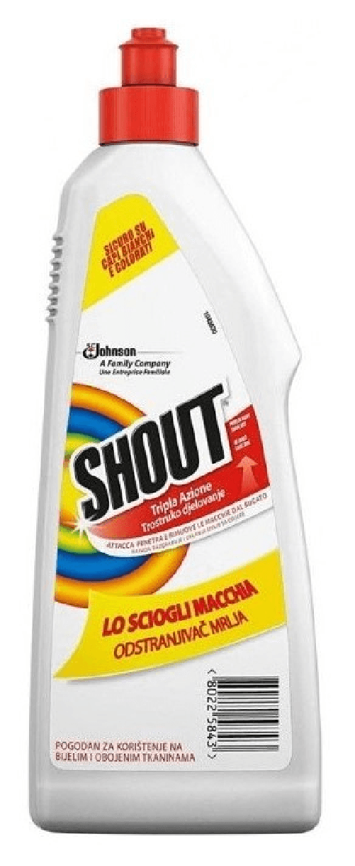 Bio Shout 3x Bio Shout Smacchiatore Tessuti Liquido 500 Ml.