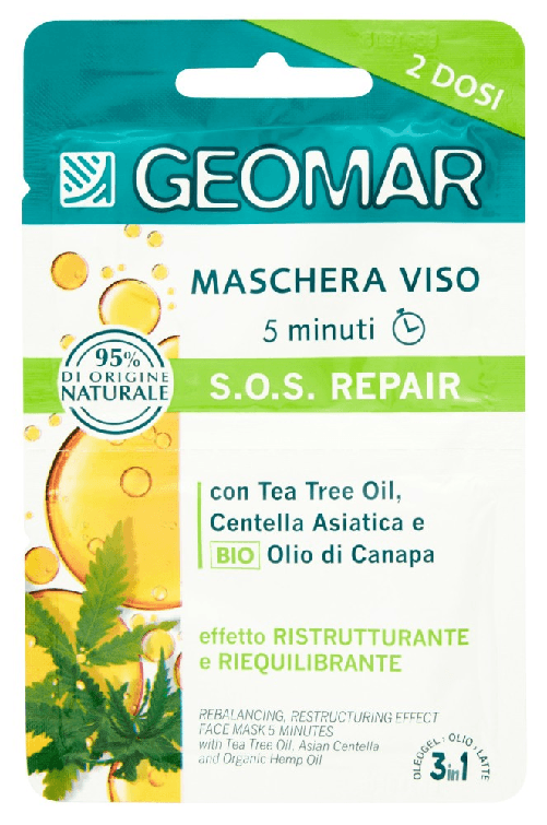 Geomar 6x Geomar Viso Maschera Tessuto Ristrutturante