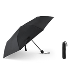 Royal Norfolk Ombrello pieghevole in tessuto idrorepellente, antivento nero cm 95