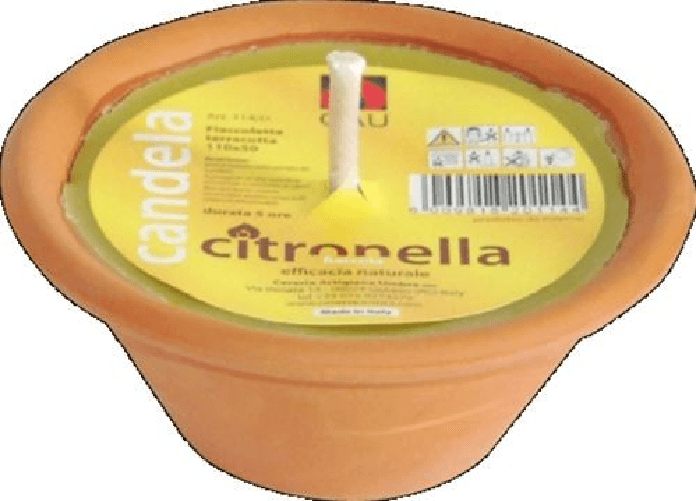 Crazystock Selected 12x Bundle Citronella Terracotta Fiaccola 11X5H