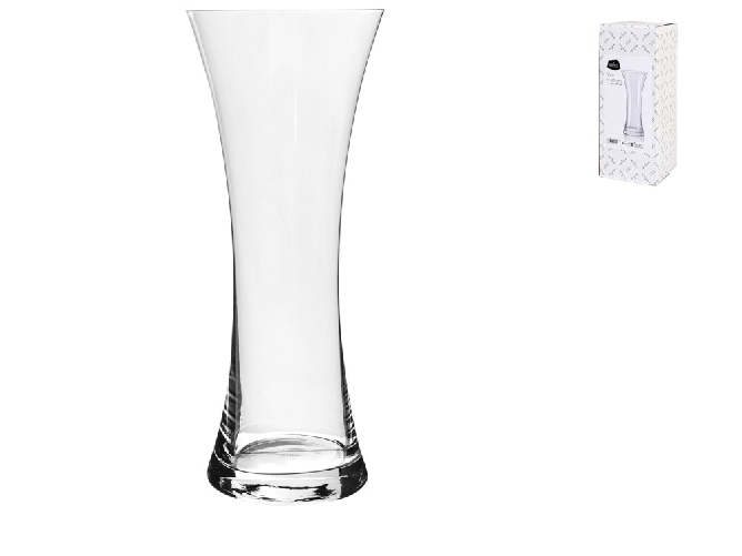 Bohemia Vaso Bohemia In Vetro Liscio Trasparente, 34Cm