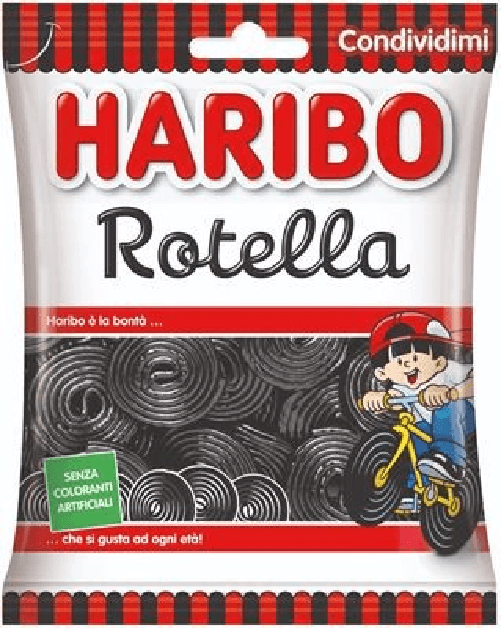 Haribo 24x Bundle Caramelle Haribo Rotella Liquirizia Gr 175