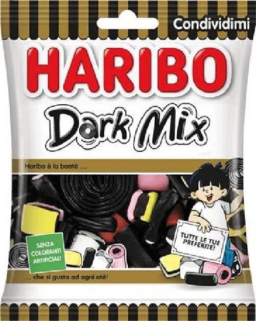 Haribo 24x Bundle Caramelle Haribo Dark Mix Gr 175