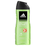 Adidas 3x Adidas Doccia/Shampoo 400 Ml. Active Start