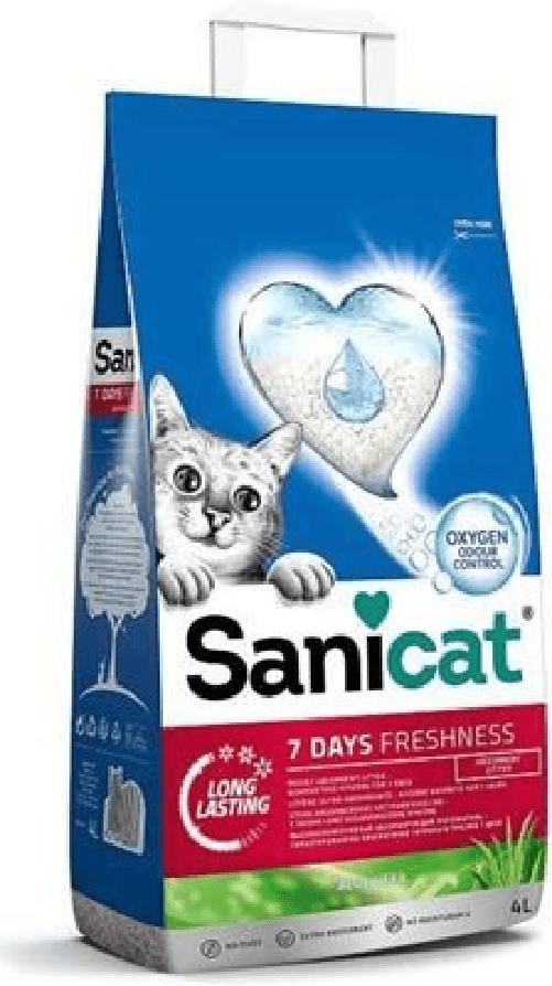 Sanicat 5x Bundle Lettiera Sanicat Aloe Vera 1 Settimana Lt.4