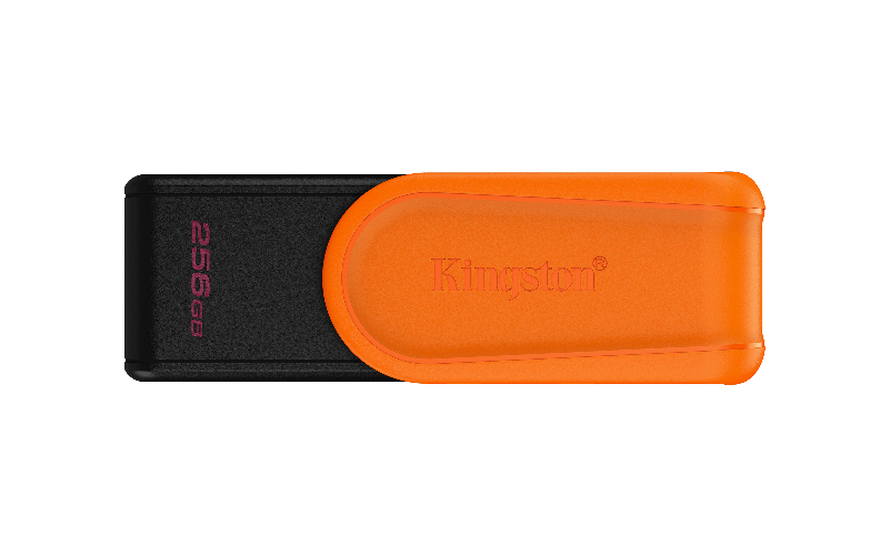 Kingston Technology DataTraveler 256GB Portable USB 3.2 Gen 1 Exodia S (Nero/Arancia)