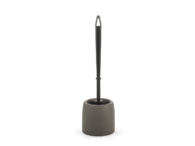 Home portascopino wc Basic tortora e nero