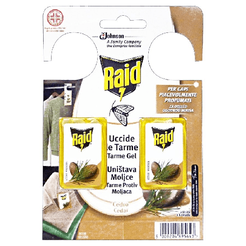 Raid 4x Raid Tarmicida Gel 2 Pezzi Cedro