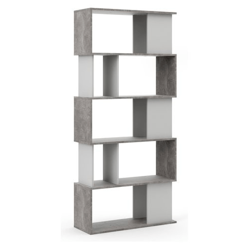 Tvilum Libreria MAZE Ossido cemento e Bianco