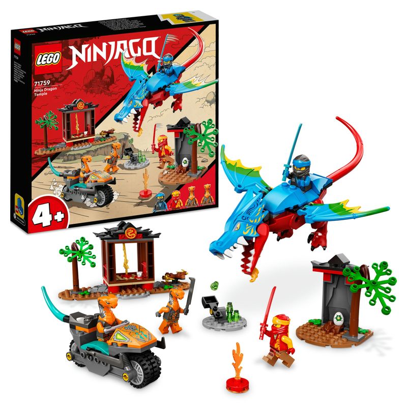 LEGO-Ninjago-71759-Il-Tempio-del-Ninja-Dragone-Set-di-Costruzioni-con-Drago-e-Moto-Giocattolo-Giochi-per-Bambini-dai-4-Anni