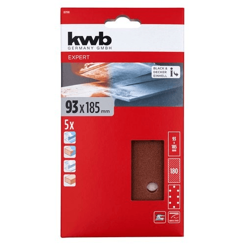 Kwb Set fogli abrasivi levigatrice Kwb 49817918 QUICK STICK