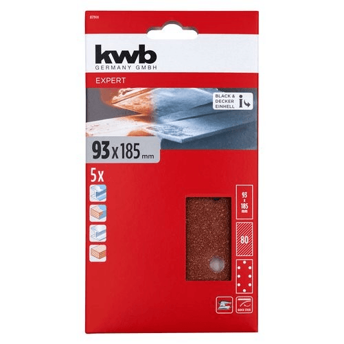 Kwb Set fogli abrasivi levigatrice Kwb 49817908 QUICK STICK