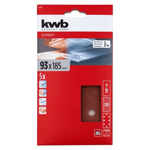 Kwb Set fogli abrasivi levigatrice Kwb 49817912 QUICK STICK