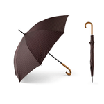 Royal Norfolk Ombrello in tessuto idrorepellente, antivento burgundy, manico in legno cm 103