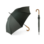 Royal Norfolk Ombrello in tessuto idrorepellente, antivento verde scuro, manico in legno cm 103