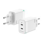 Caricabatterie-Aisens-GAN-45W---2xUSB-C-PD3.0-QC4.0---Bianco