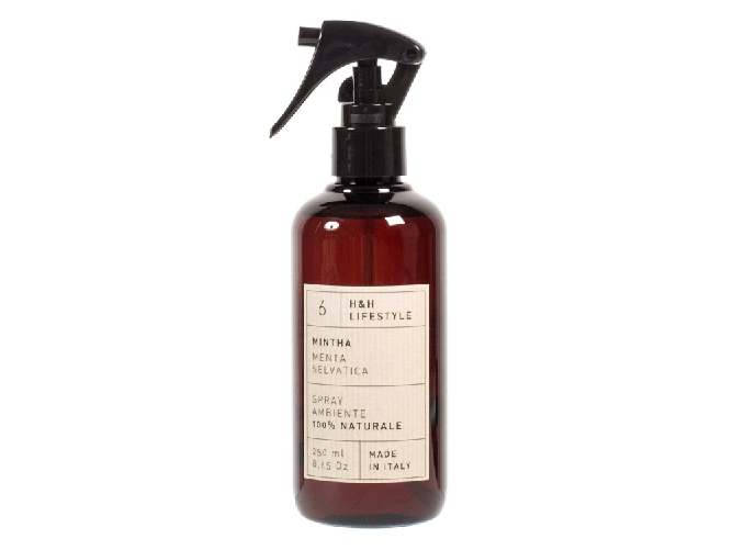 H&h Spray Ambiente 100% Naturale Alla Profumazione Mintha/Menta Selvatica Ml 250 Made In Italy