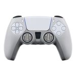 FR-TEC Funda de Silicona Transparente + Grips para Dualsense PS5 - Proteccion sin Alterar el Aspecto - Mejora el Agarre