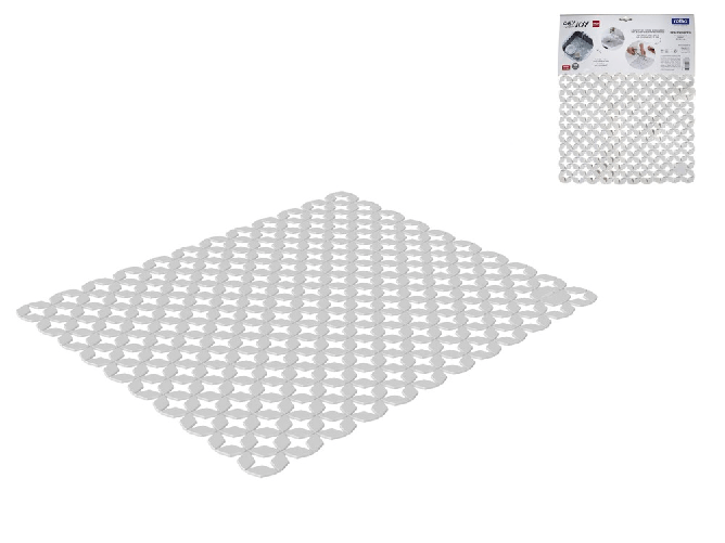 Rotho Tappetino Per Lavello Tagliabile 40 X 33,3 Cm Space Wonder, Bianco, Plastica
