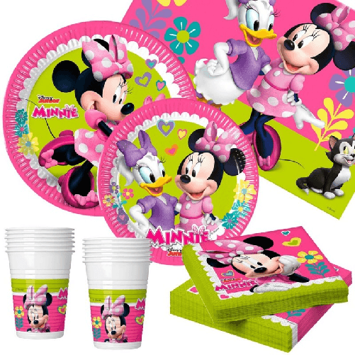 Minnie Mouse Set Articoli per feste Minnie Mouse Happy Deluxe 89 Pezzi 16