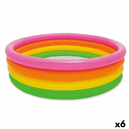 Intex Piscina Gonfiabile per Bambini Intex Sunset Anelli 780 L 168 x 46 x 168 cm (6 Unità)