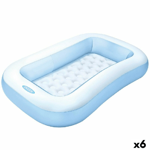 Intex  Piscina Gonfiabile per Bambini Intex Rettangolare Azzurro Bianco 90 L 166 x 25 x 100 cm (6 Unità)