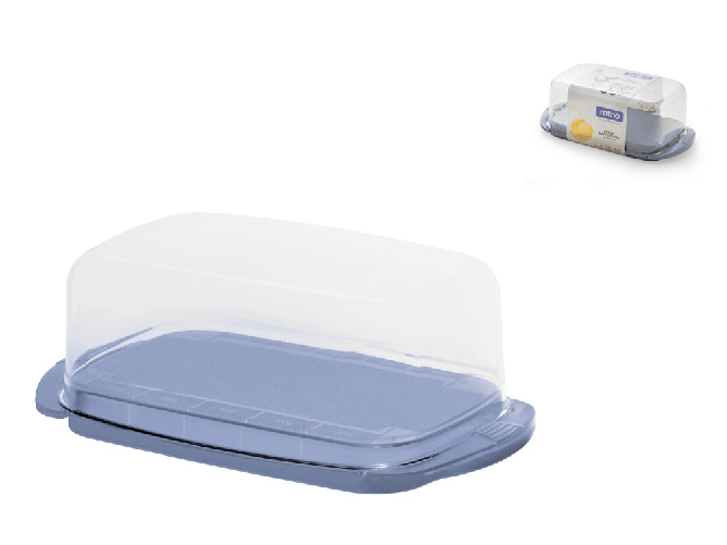 Rotho Porta burro Fresh in polipropilene e san, colore blu.
