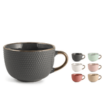 H&h 6x H&amp;H Tazze jumbo Dots senza Piatti in stoneware cc 510.