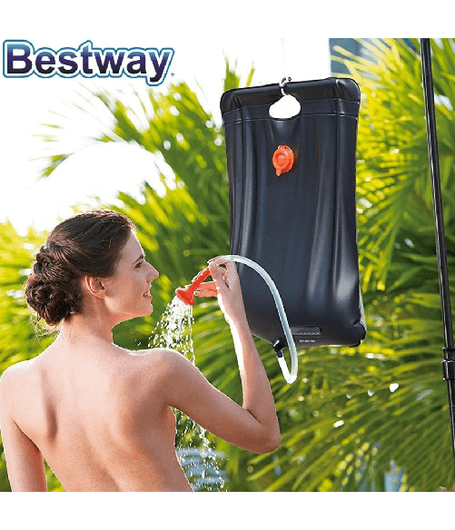 TrAdE Shop Traesio Doccia Portatile A Sacca Doccia Solare Per Campeggio Giardino Outdoor 20 Litri -