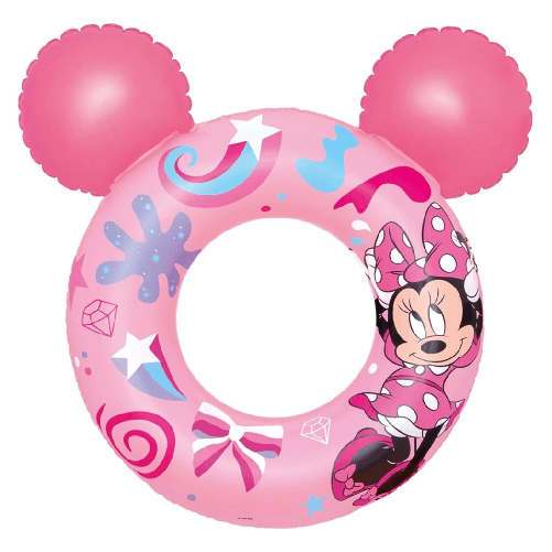 TrAdE Shop Traesio  Salvagente Gonfiabile Galleggiante Splash Pal Minnie Con Orecchie Rosa 65 Cm 9102n -