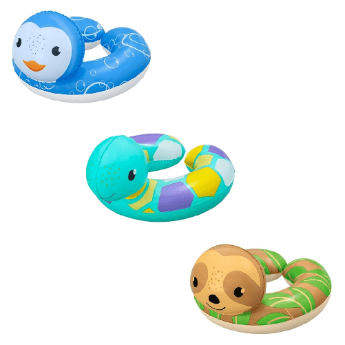 TrAdE Shop Traesio  Salvagente Galleggiante Gonfiabile Con Testa Animali Buffi Per Bambini 3-6 Anni 36405 -