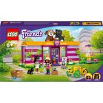 LEGO Friends 41699 Il Caffe' di Adozione dei Cuccioli, Parco Giochi Animali, Giocattolo per Bambini dai 6 Anni in su