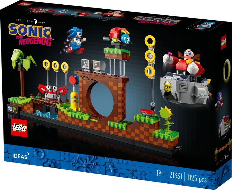 LEGO-Ideas-21331-Sonic-the-Hedgehog---Green-Hill-Zone-Modello-da-Costruire-per-Adulti-Cultura-Pop-Anni-90-Dr.-Eggman