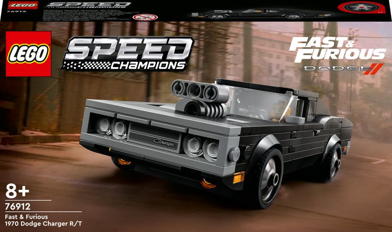 LEGO-Speed-Champions-Fast-and-Furious-1970-Dodge-Charger-R-T-Modellino-di-Auto-Giocattolo-da-Collezione-con-Minifigure-76912