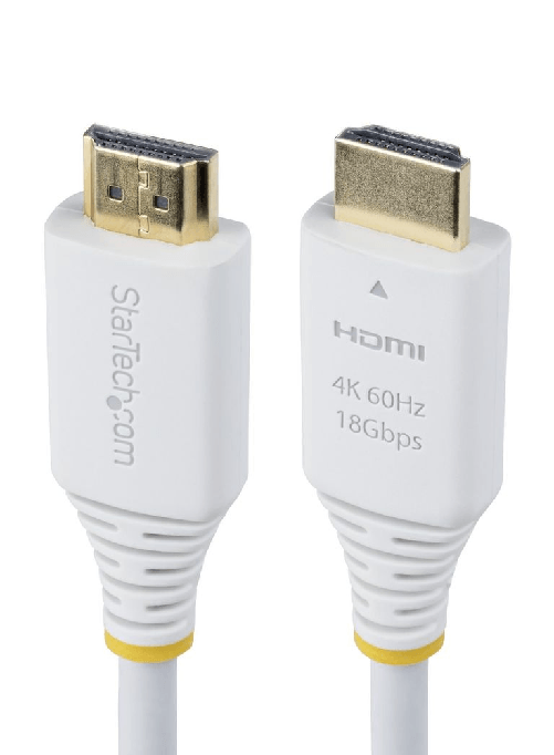 Startech.com hdmi2-cable-4k60-6fw cavo hdmi 1,8 m hdmi tipo a (standard) bianco