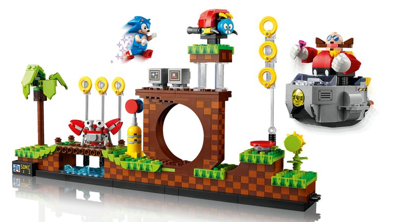 LEGO-Ideas-21331-Sonic-the-Hedgehog---Green-Hill-Zone-Modello-da-Costruire-per-Adulti-Cultura-Pop-Anni-90-Dr.-Eggman