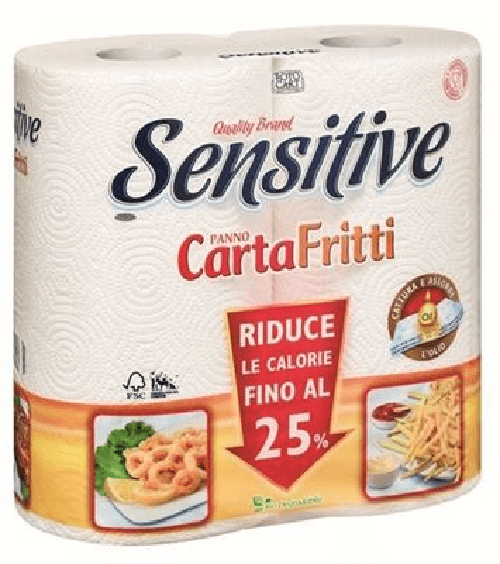 Sensitive 10x Bundle Sensitive Asciugatutto X2 Panno Carta Fritti