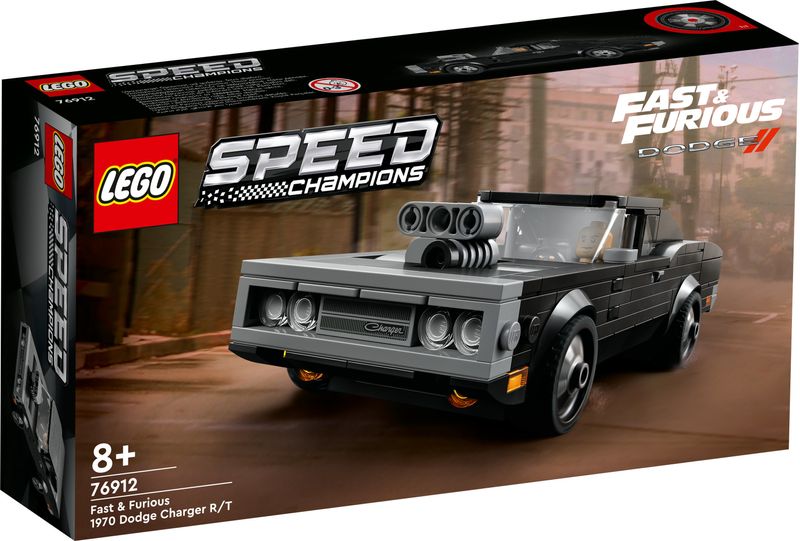 LEGO-Speed-Champions-Fast-and-Furious-1970-Dodge-Charger-R-T-Modellino-di-Auto-Giocattolo-da-Collezione-con-Minifigure-76912