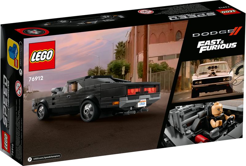 LEGO-Speed-Champions-Fast-and-Furious-1970-Dodge-Charger-R-T-Modellino-di-Auto-Giocattolo-da-Collezione-con-Minifigure-76912