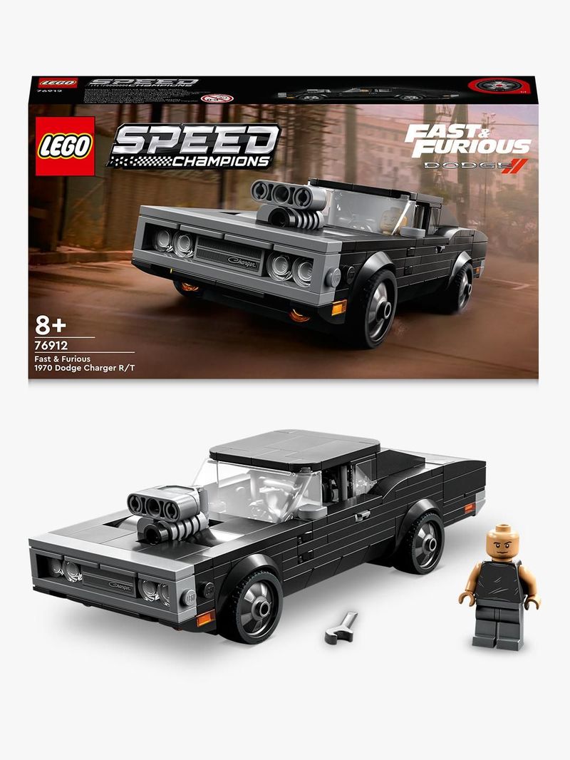 LEGO-Speed-Champions-Fast-and-Furious-1970-Dodge-Charger-R-T-Modellino-di-Auto-Giocattolo-da-Collezione-con-Minifigure-76912