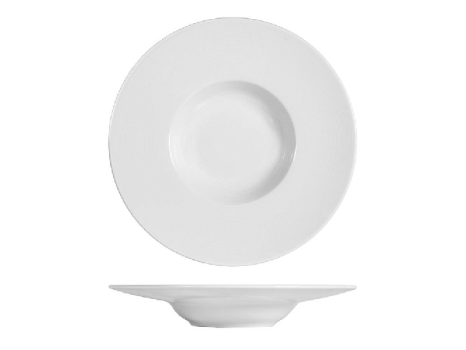 H&h Set di 6 piatti pasta in porcellana bianca, diamentro 27 Cm Charme H&amp;H