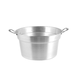 Home Caldaia In Alluminio Pesante Spazzolata Cm 24 4l Argento Home