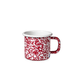 H&h 6x Pignatto smaltato senza becco modello Western di colore rosso di cm 6
