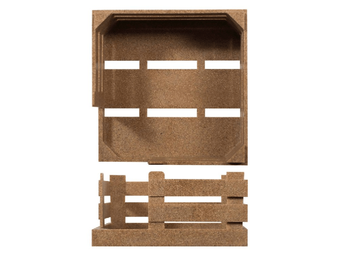 H&h Cestino Simplybox tagliato porta tovaglioli 14,5 Marrone H&amp;H