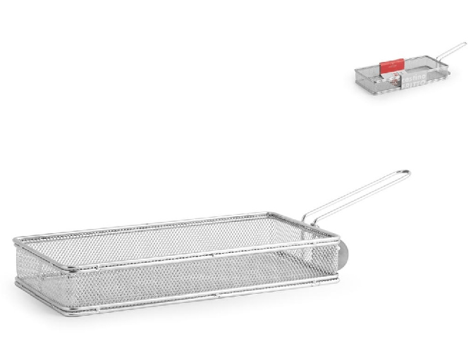H&h 4x H&amp;h Cestini Per Fritto Inox 18/8 Borghese 27x13x4 Cm Pentole