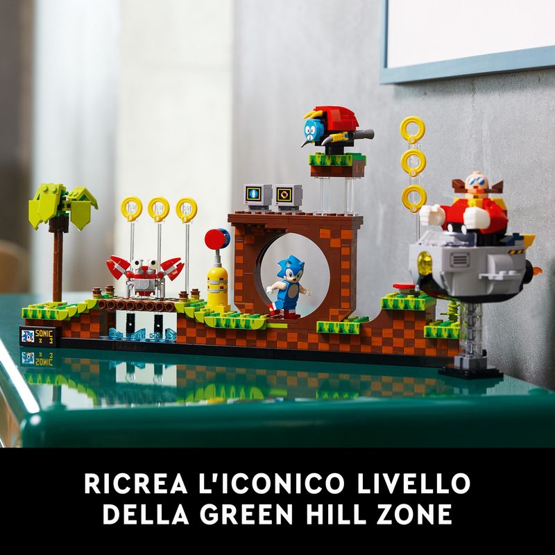 LEGO-Ideas-21331-Sonic-the-Hedgehog---Green-Hill-Zone-Modello-da-Costruire-per-Adulti-Cultura-Pop-Anni-90-Dr.-Eggman