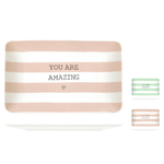 H&h 6x Vassoi You&amp;me New Bone China 26x16cm H&amp;H