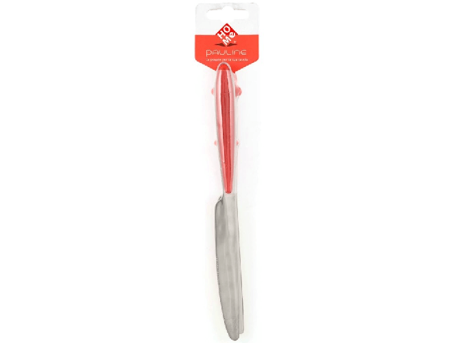 Home 6x Confezioni 2 Coltelli Tavola Rosso Pauline Home