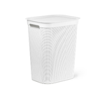 Rotho Brisen 50 L Rettangolare Plastica Bianco cesto per la biancheria con coperchio