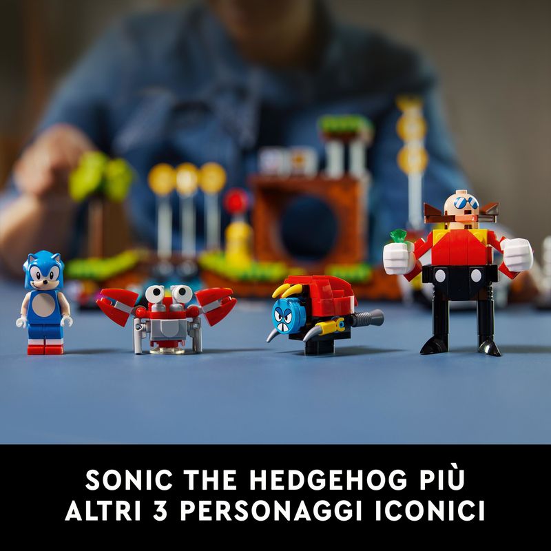 LEGO-Ideas-21331-Sonic-the-Hedgehog---Green-Hill-Zone-Modello-da-Costruire-per-Adulti-Cultura-Pop-Anni-90-Dr.-Eggman